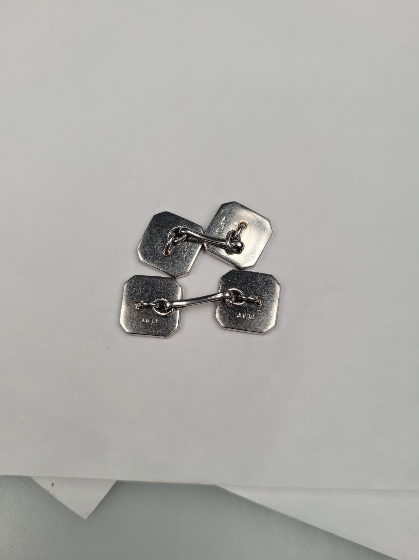 Art deco onyx and diamond 1920's cufflinks sku 90