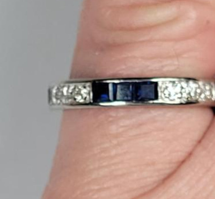 Sapphire and diamond eternity ring
SKU: 4873