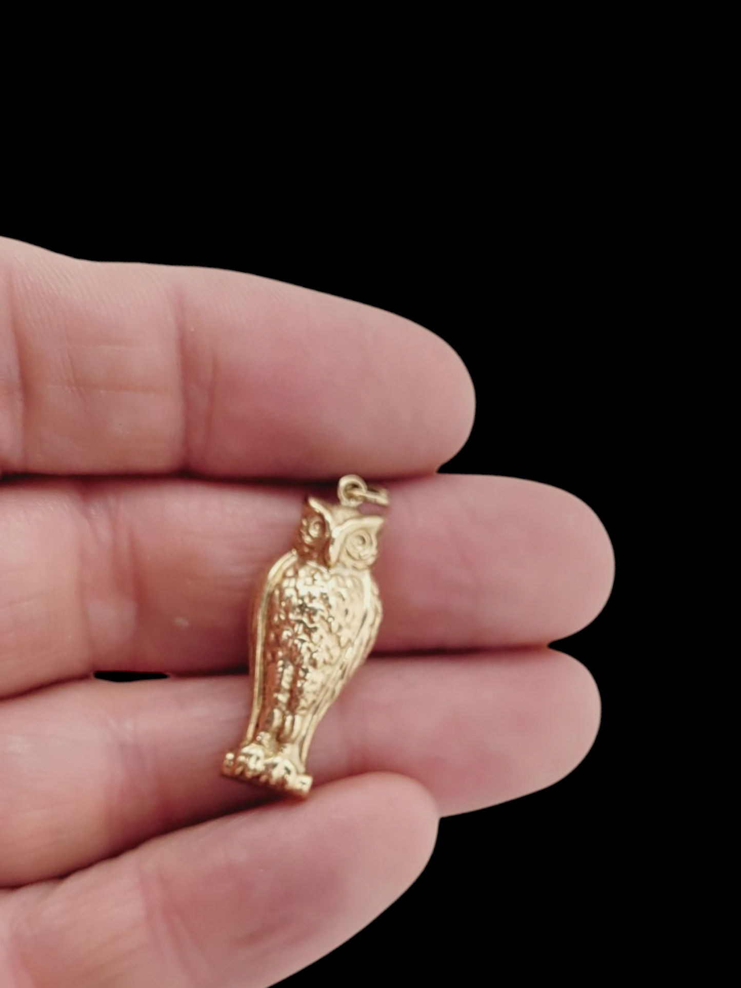 Owl gold charm
SKU: 8014