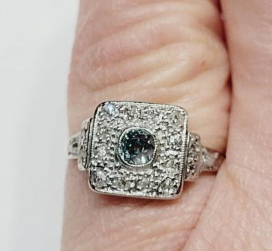 Antique blue diamond ring
SKU: 5270