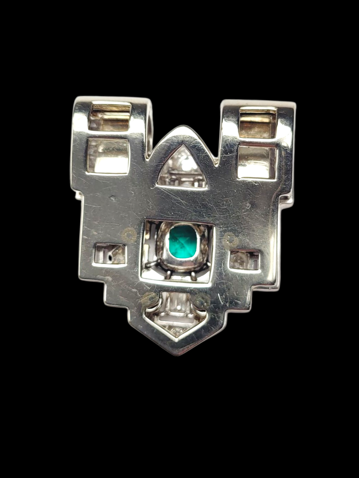 Art deco emerald and diamond clip
SKU: 8224