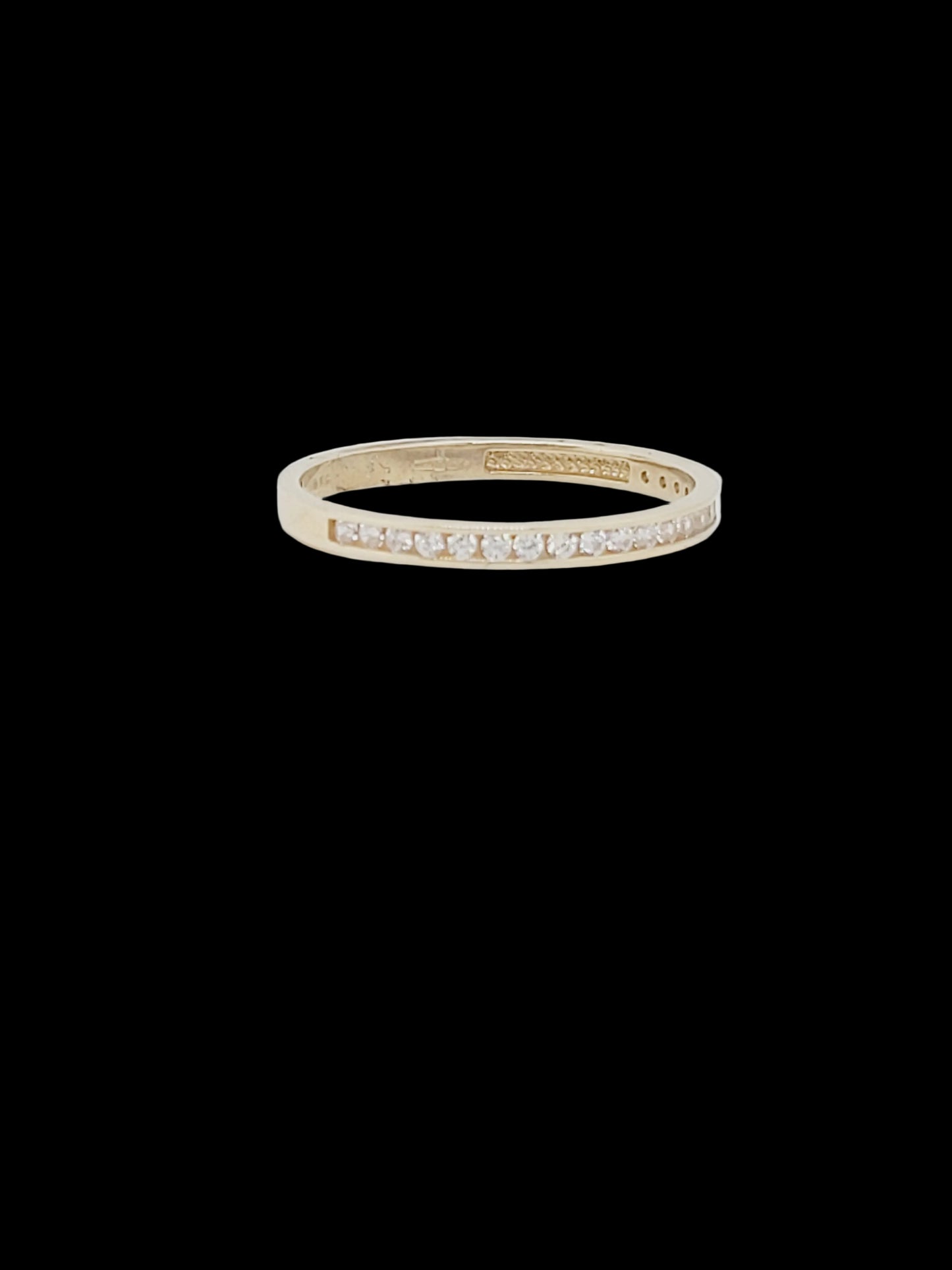 Half hoop diamond eternity ring sku 8782