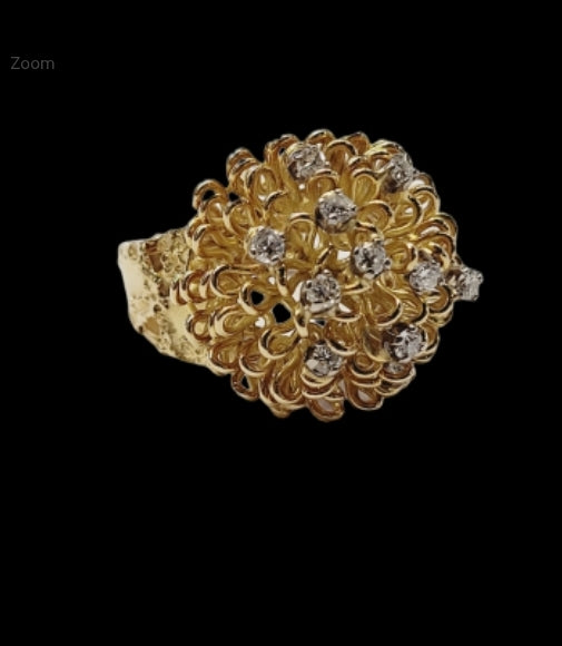 Stylish 18ct gold and diamond dress ring
SKU: 5391