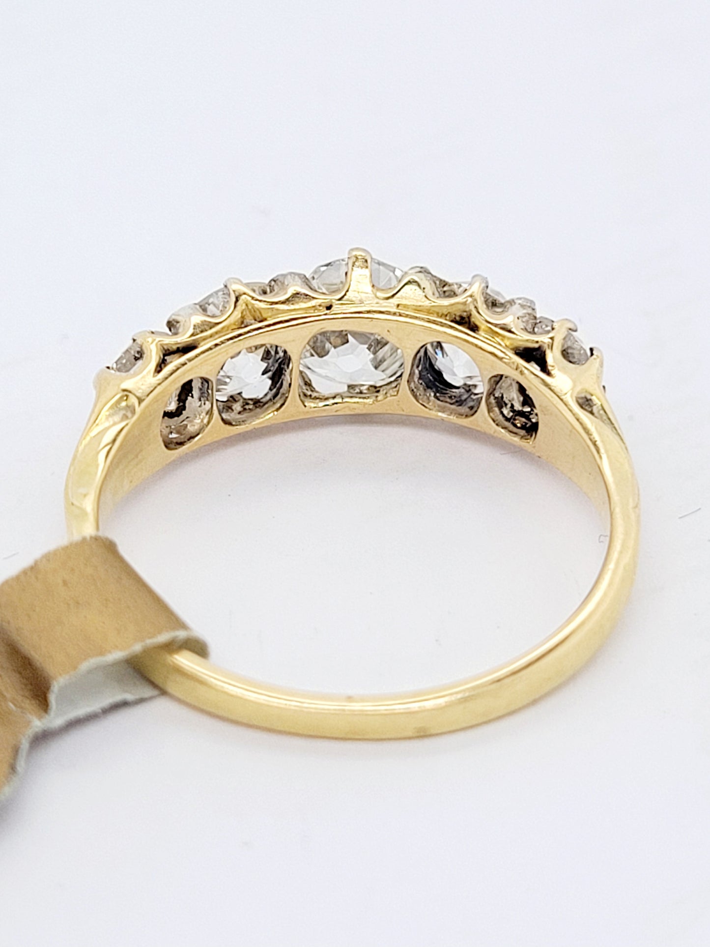 Antique old mine cut diamond five stone ring
SKU: 8534