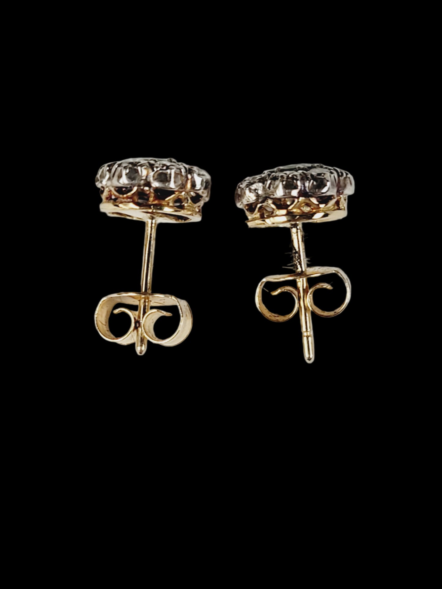 Emerald and diamond cluster earrings
sku 8539