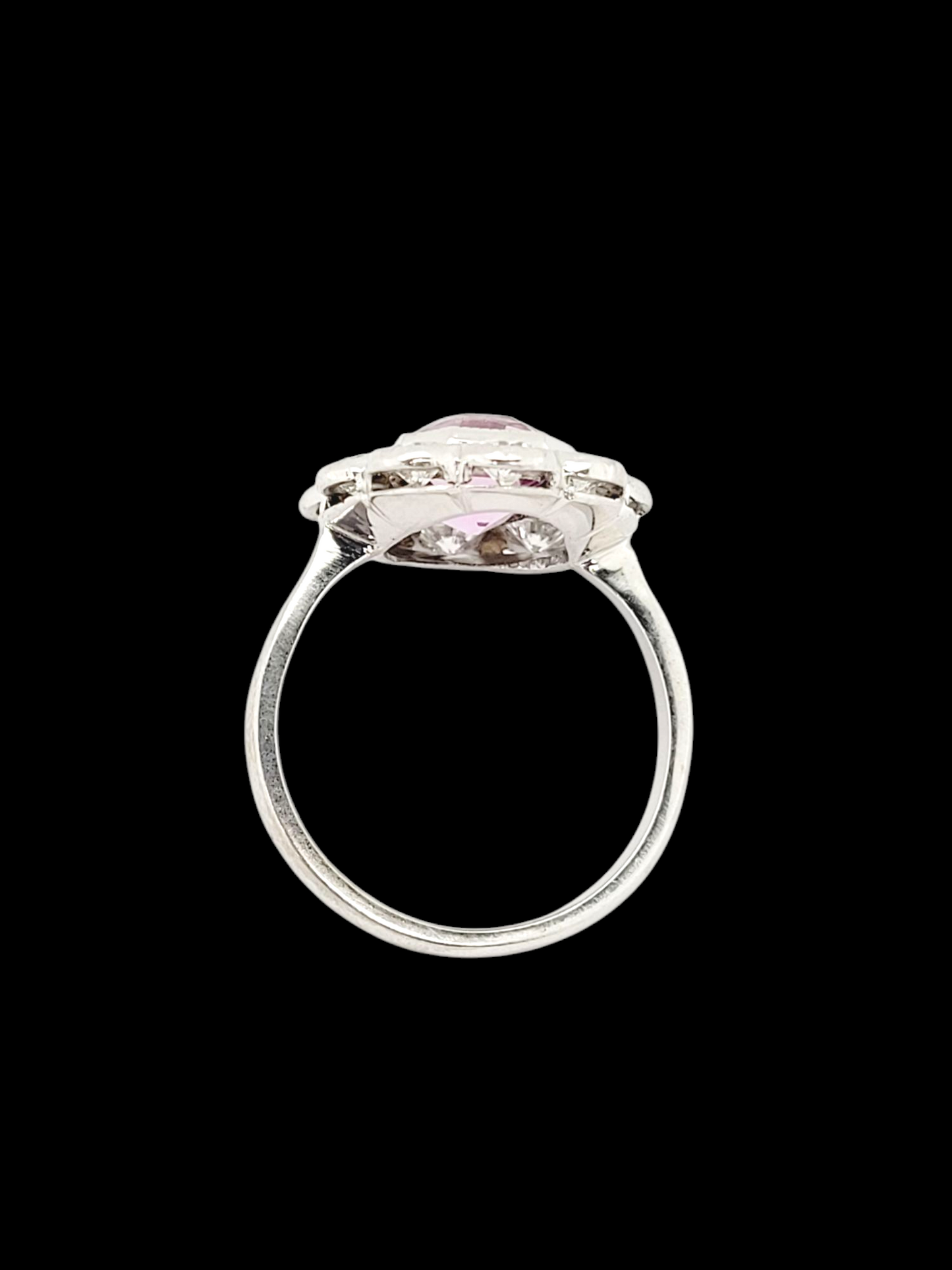 Hot pink topaz and diamond cluster ring
SKU: 8109