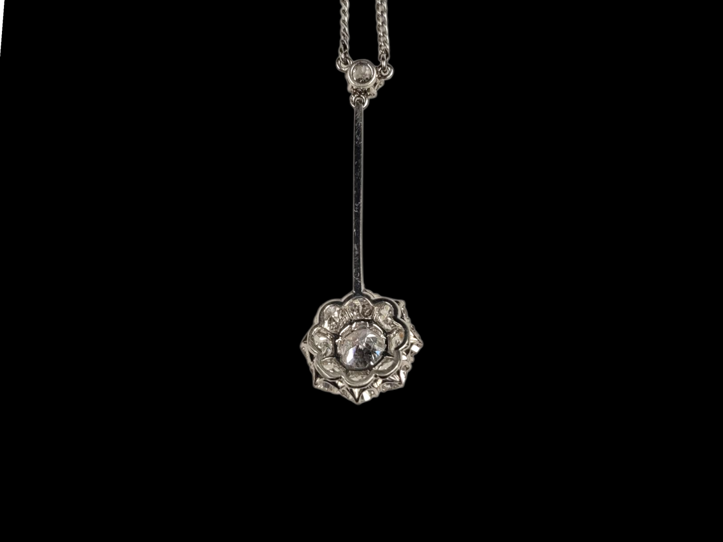 Art deco lovely old European transitional cut diamond pendant
SKU: 8214