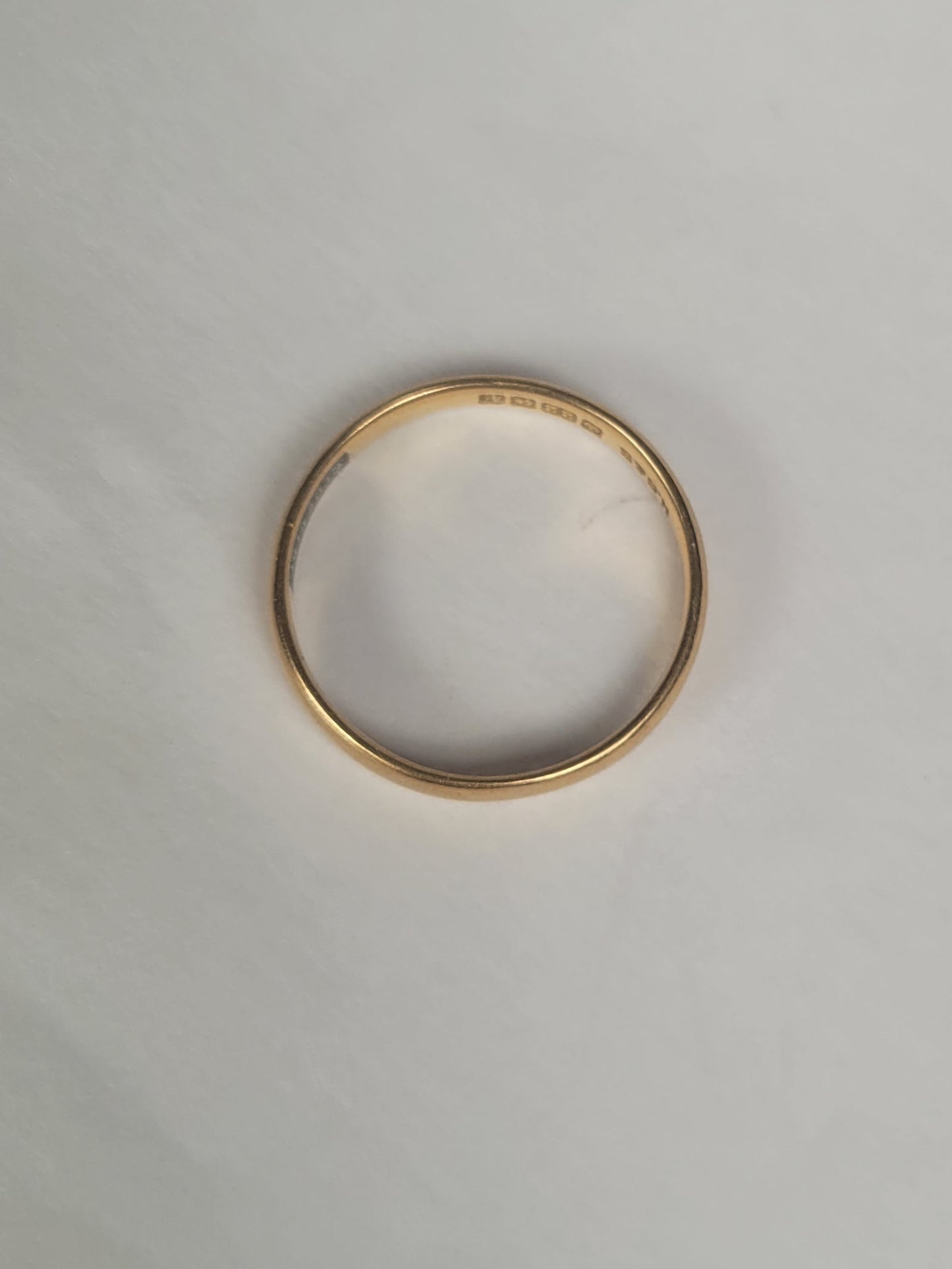 2.4g 22ct gold wedding band