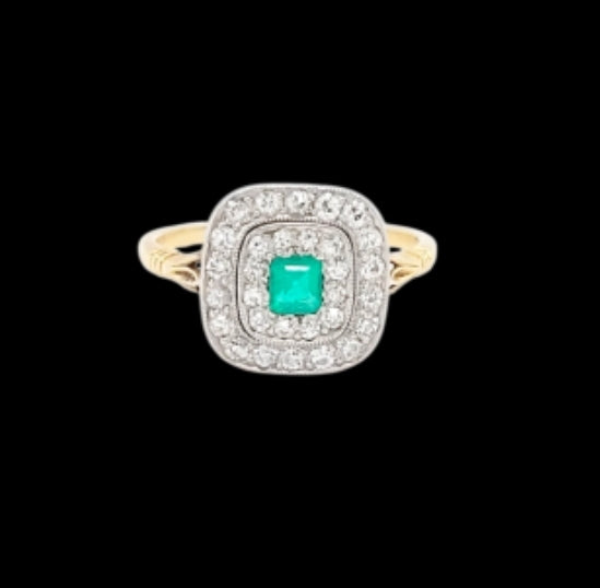 Edwardian emerald and diamond panel ring
SKU: 8327