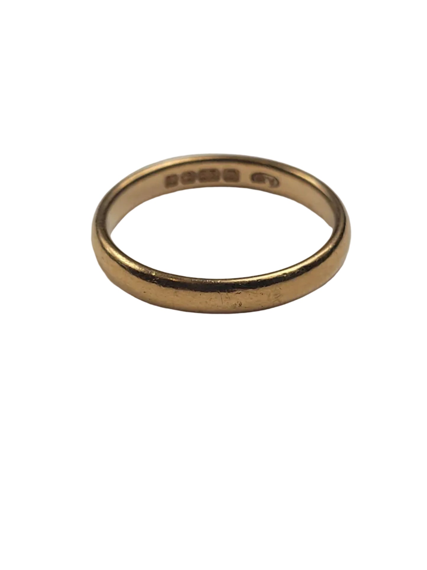 Traditional 22ct buttery yellow gold wedding band sku 8988