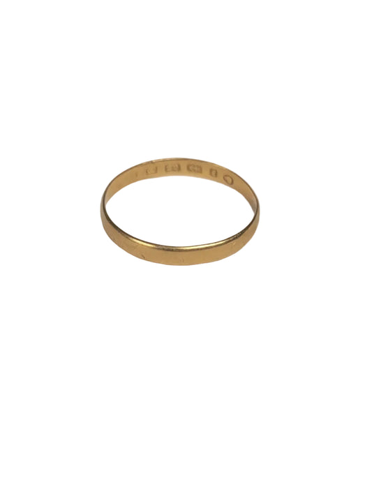 1.4g 22ct gold wedding band