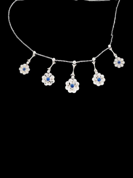 Antique sapphire and diamond fringe necklace
SKU: 8068