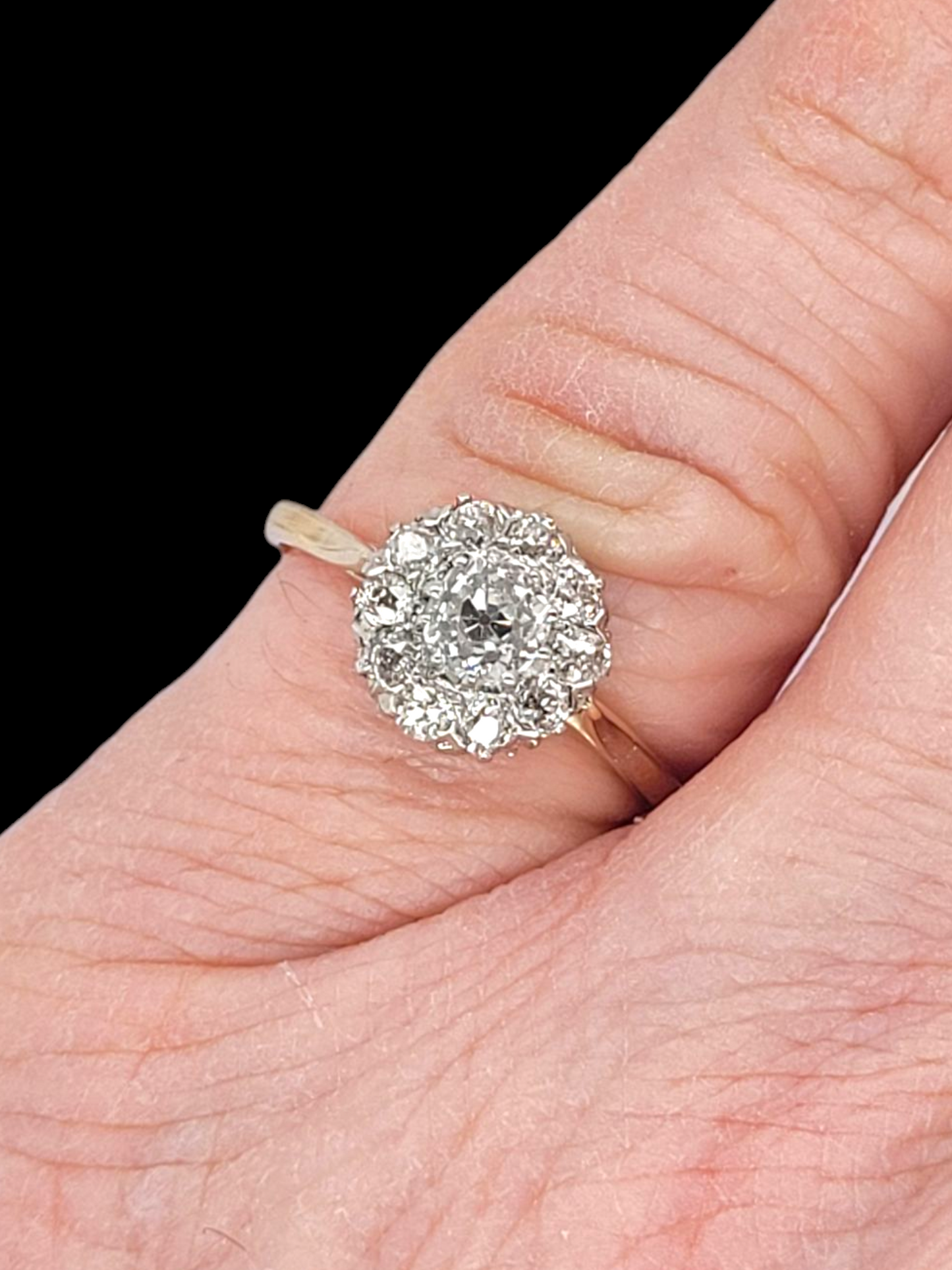 Antique diamond cluster engagement ring
SKU: 7973