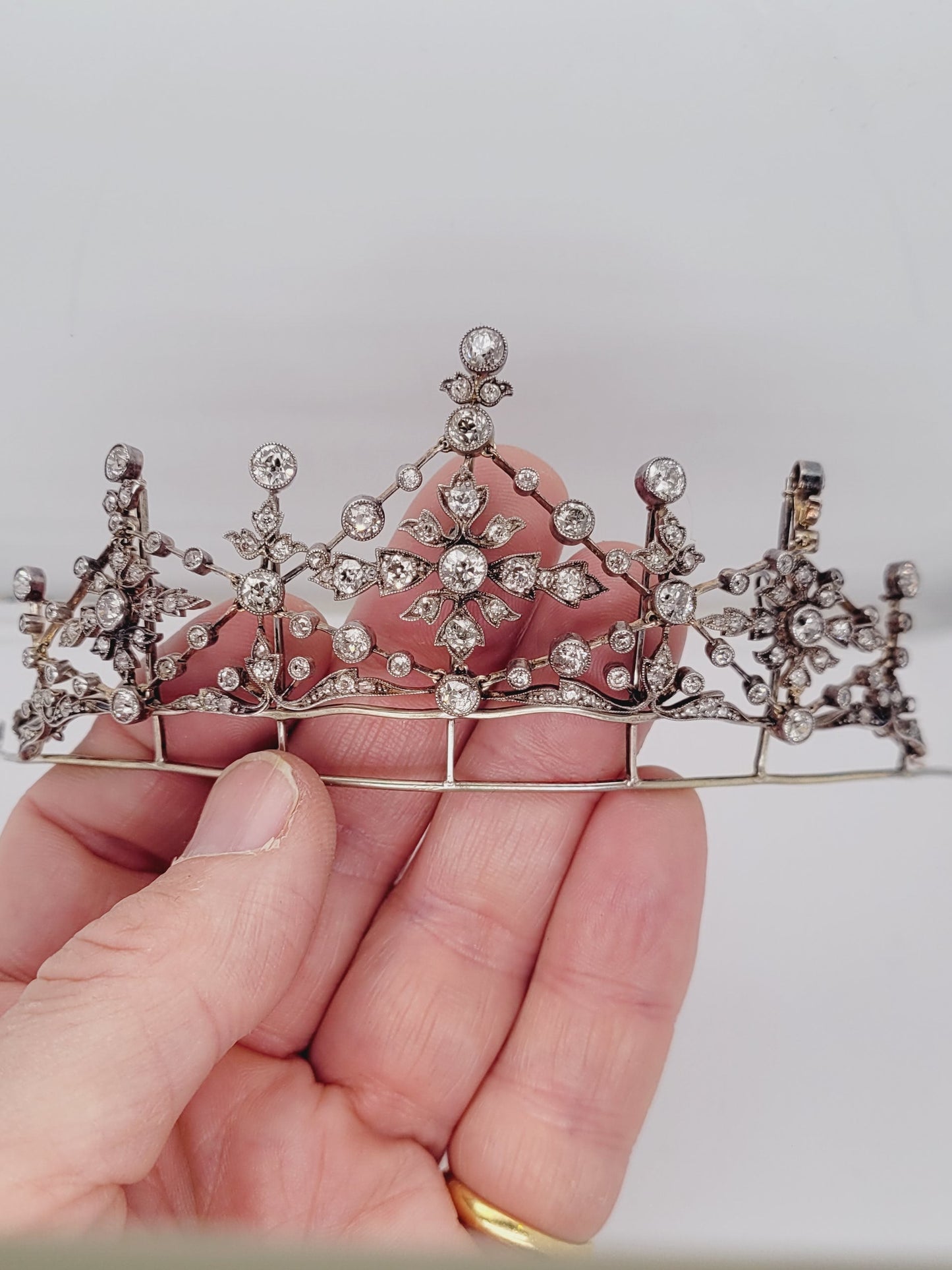Antique diamond Tiara / necklace sku 9077