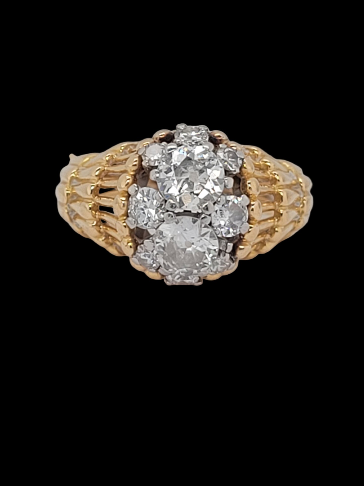 1960's Cool French old cut diamond dress ring
SKU: 8526