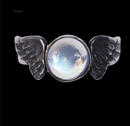 Arts and crafts Winged Moonstone Ring
SKU: 3914