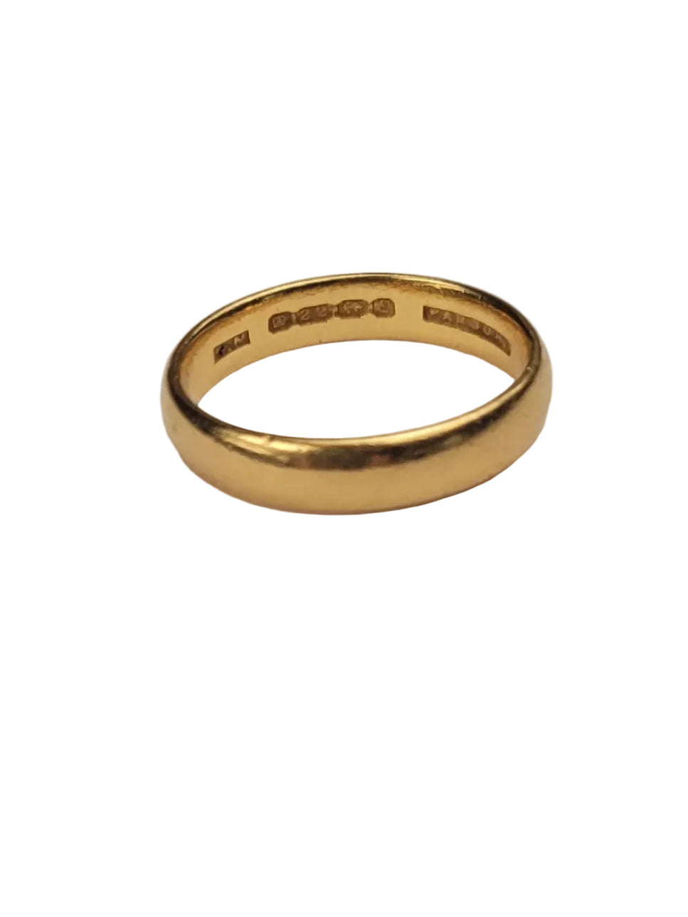Traditional 22ct buttery yellow gold wedding band sku 8991