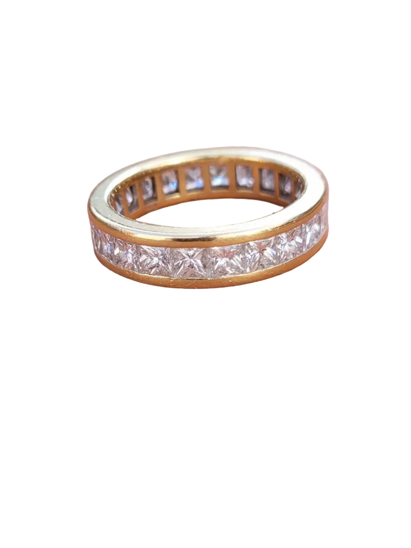 Full hoop princess cut diamond band sku 8992