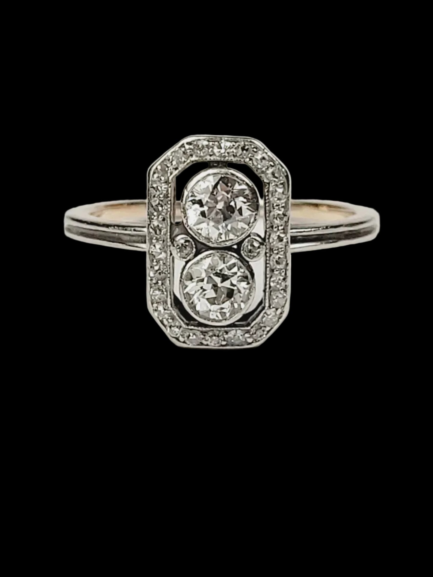 Antique Edwardian diamond engagement ring sku 8899