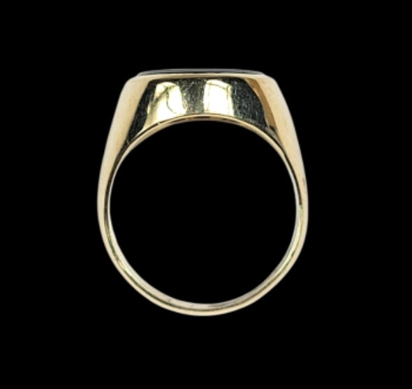 Banded agate gold signet ring
SKU: 8313