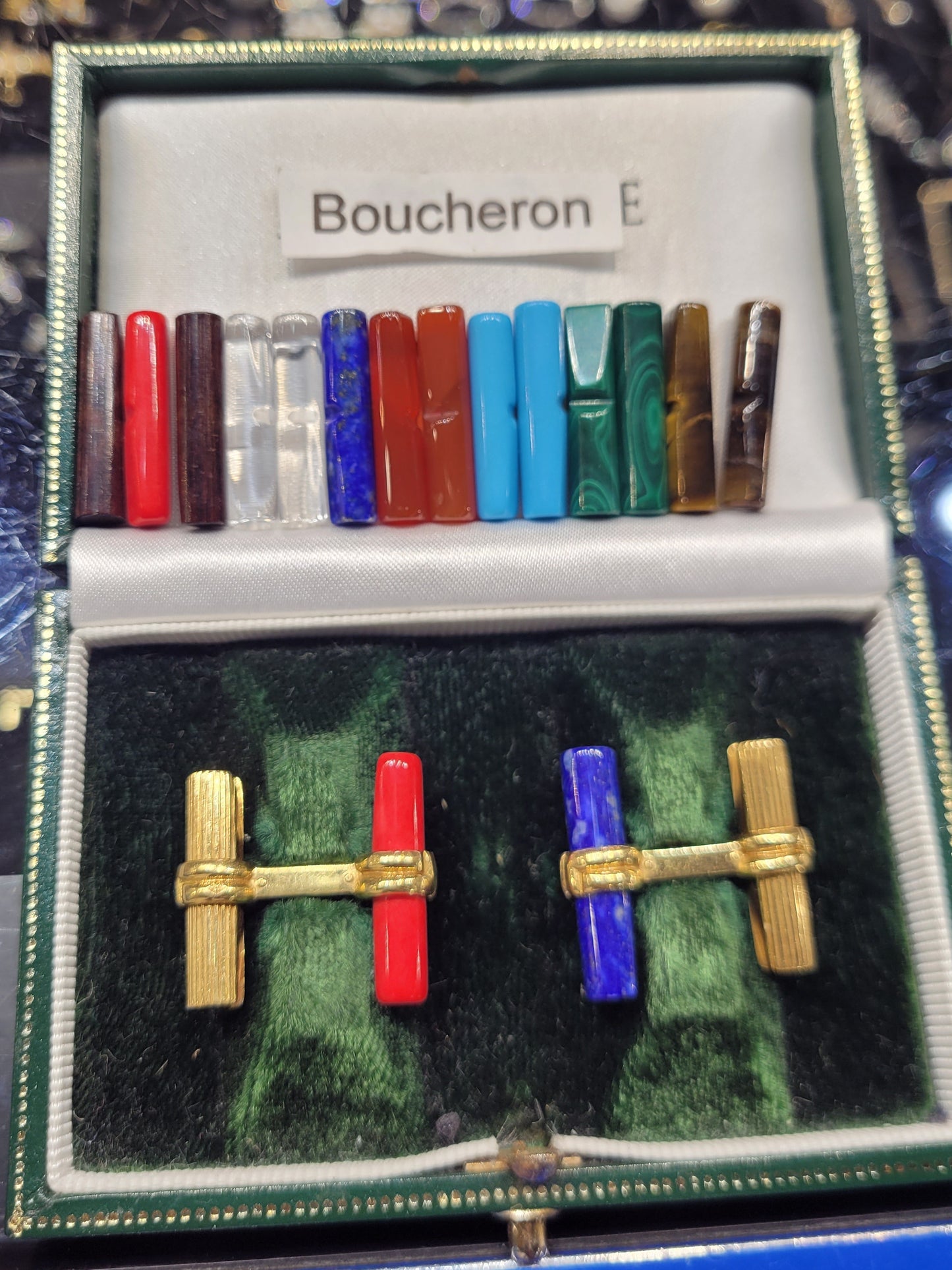 Boucheron multi colour baton cufflinks
SKU: 8406