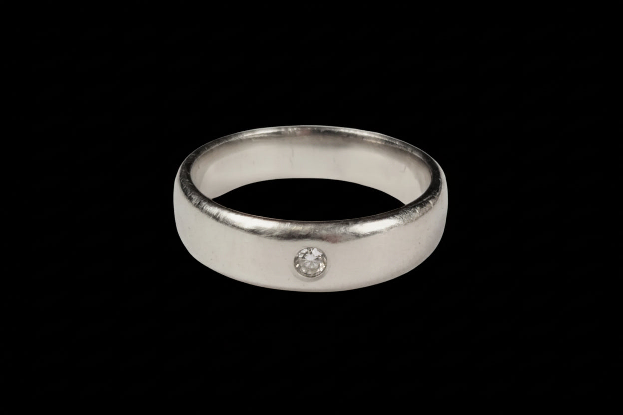 Platinum 5.5mm wedding band sku 8849