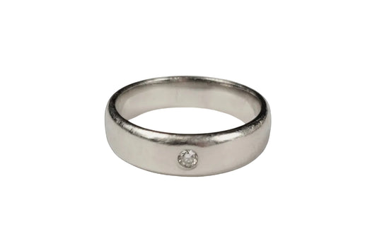 Platinum 5.5mm wedding band sku 8849