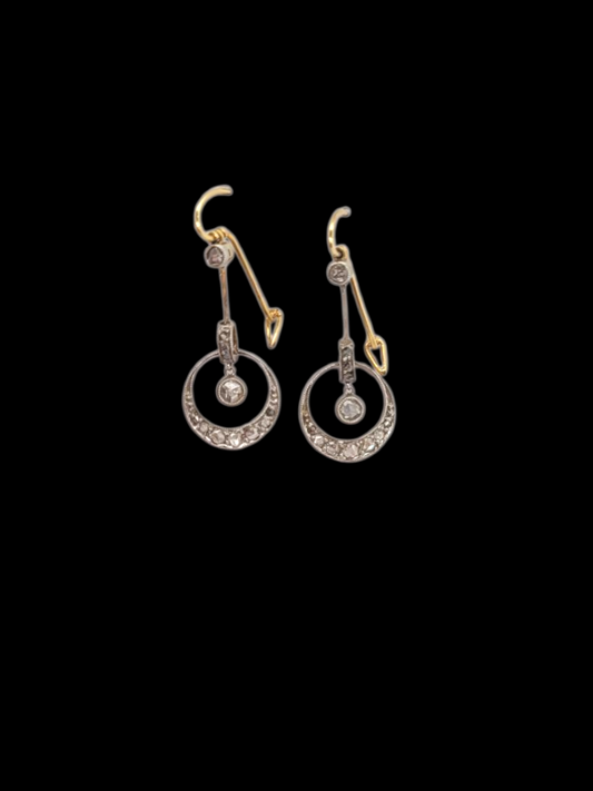 Antique Edwardian diamond drop earrings
SKU: 8148