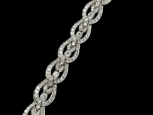 Antique diamond bracelet sku 8781