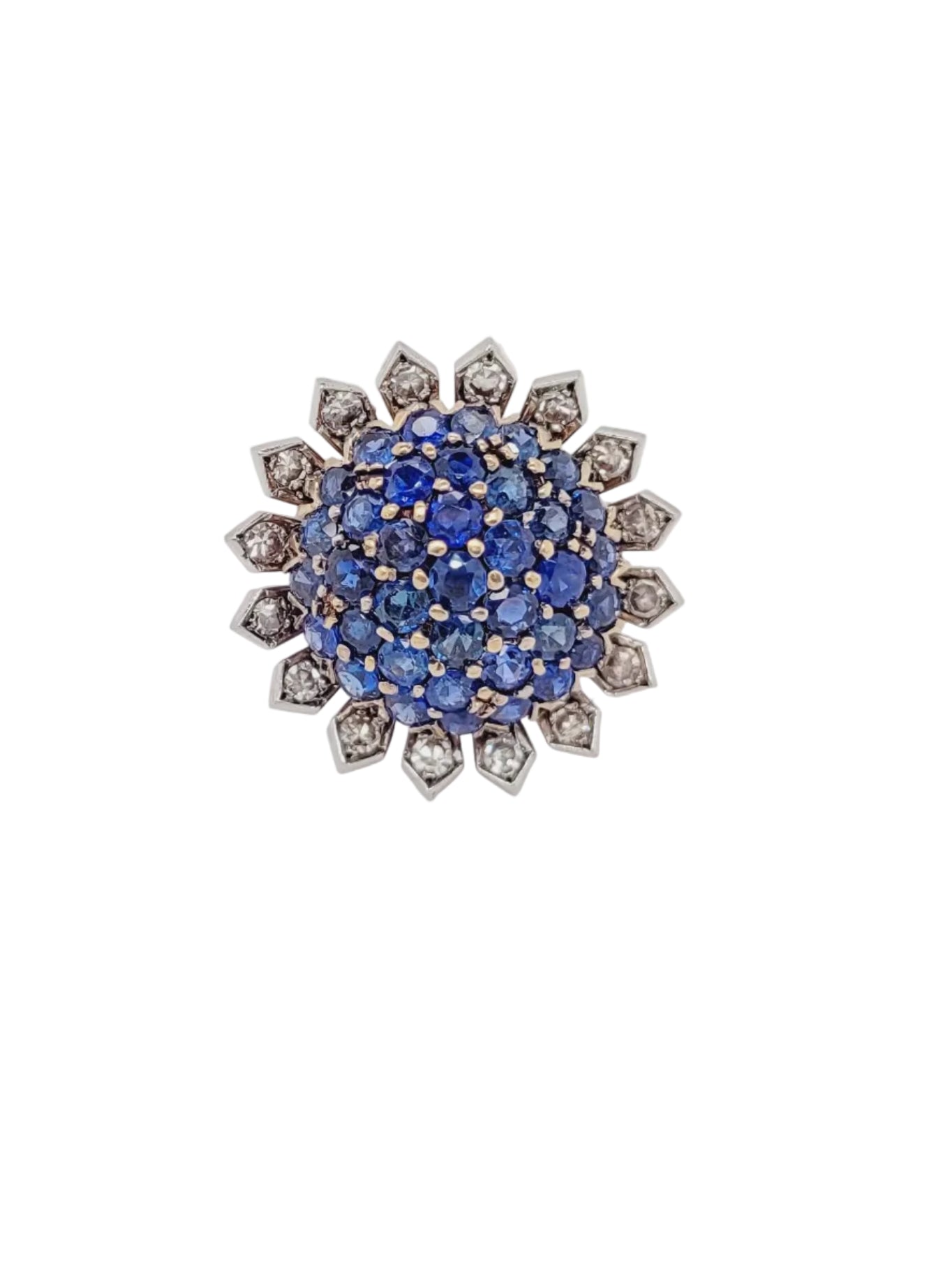 Sapphire and diamond ring sku 9013