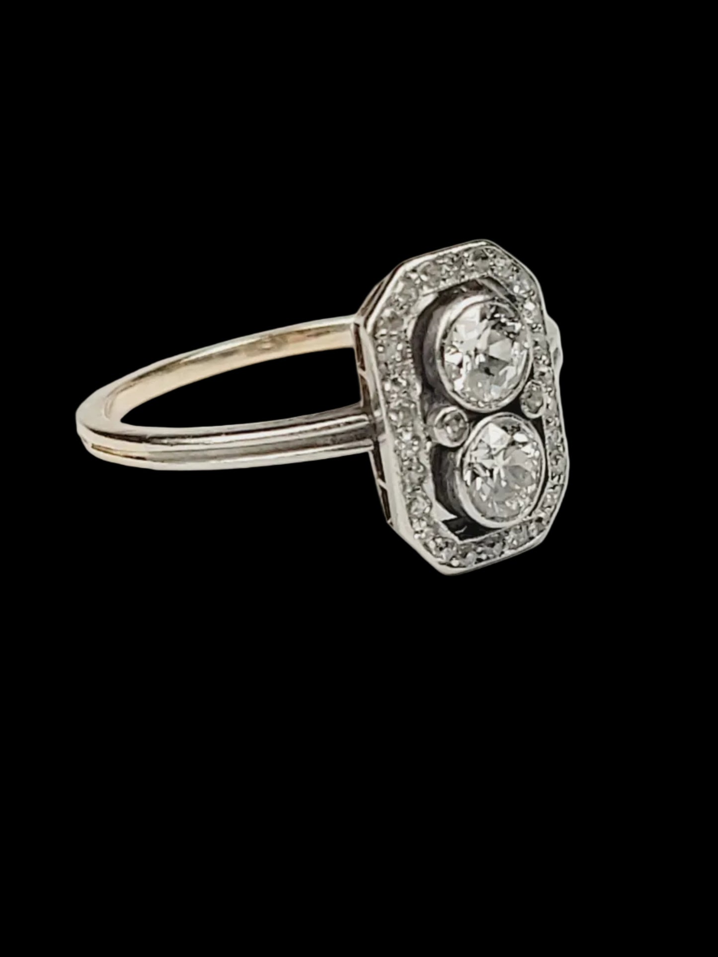 Antique Edwardian diamond engagement ring sku 8899