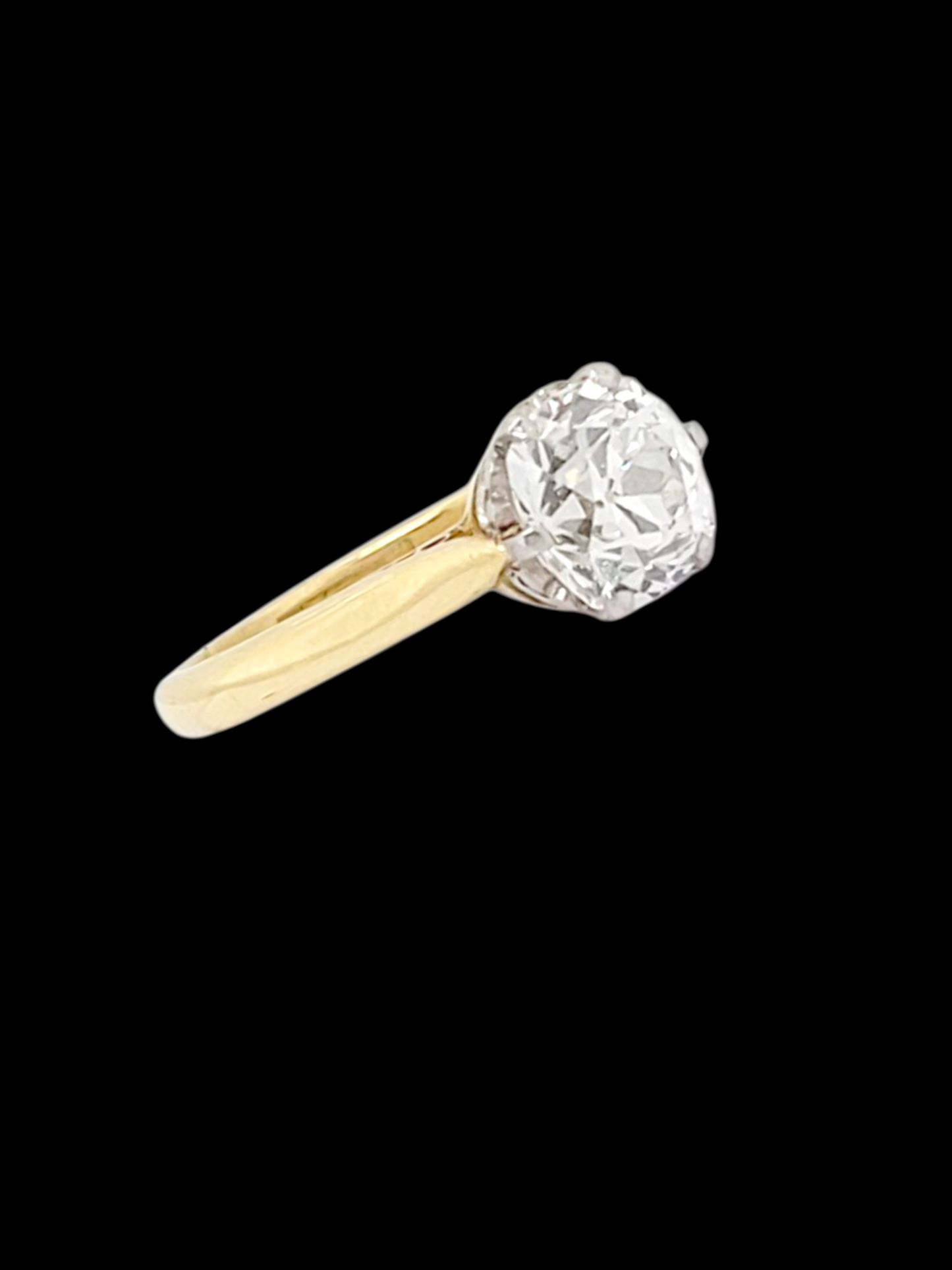 1.60ct Old cushion cut diamond solitaire engagement ring
SKU: 8137