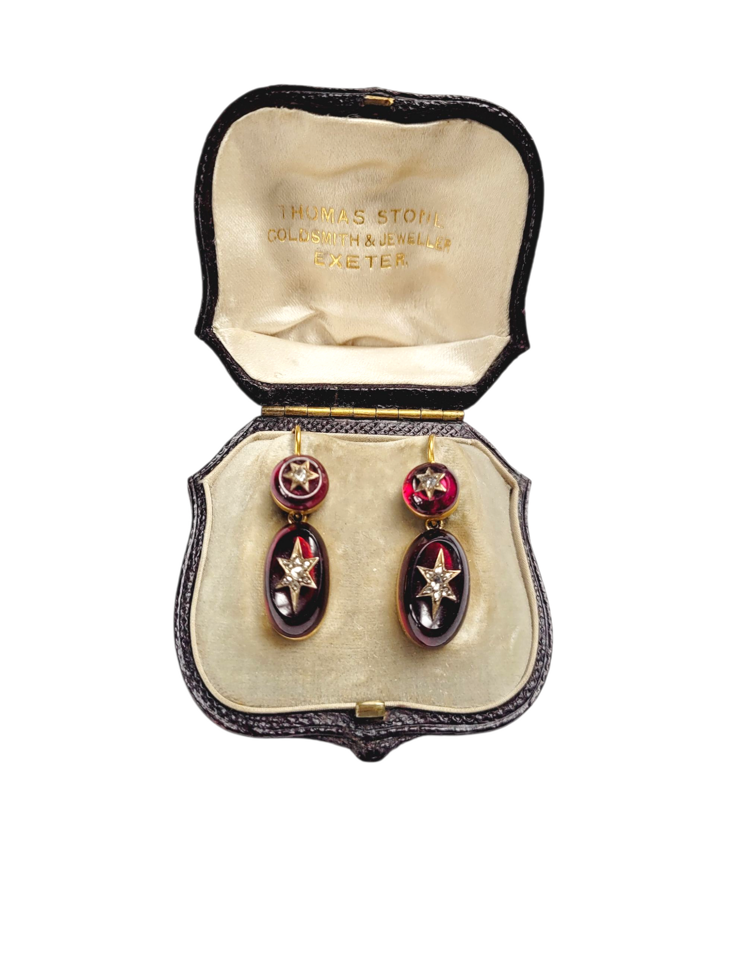 Antique garnet and diamond drop earrings
SKU: 8422