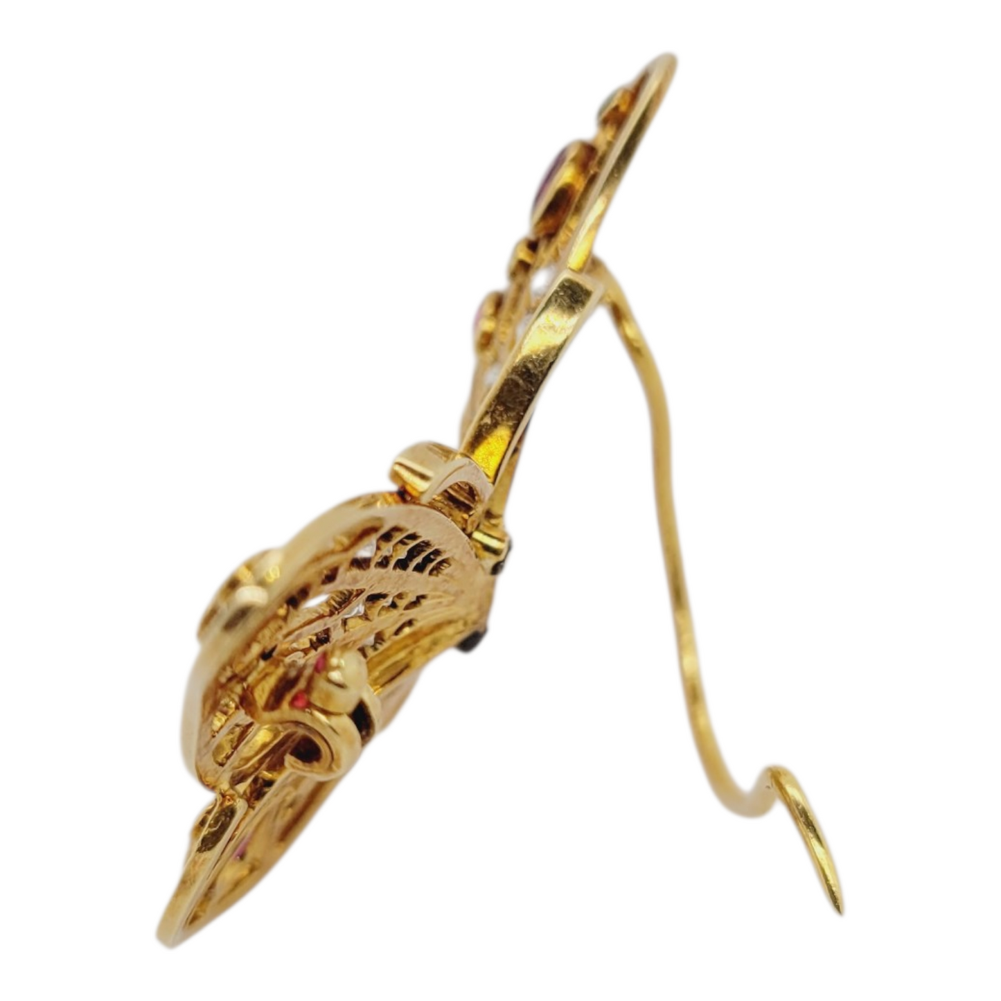 Gemset gold butterfly brooch sku 8876