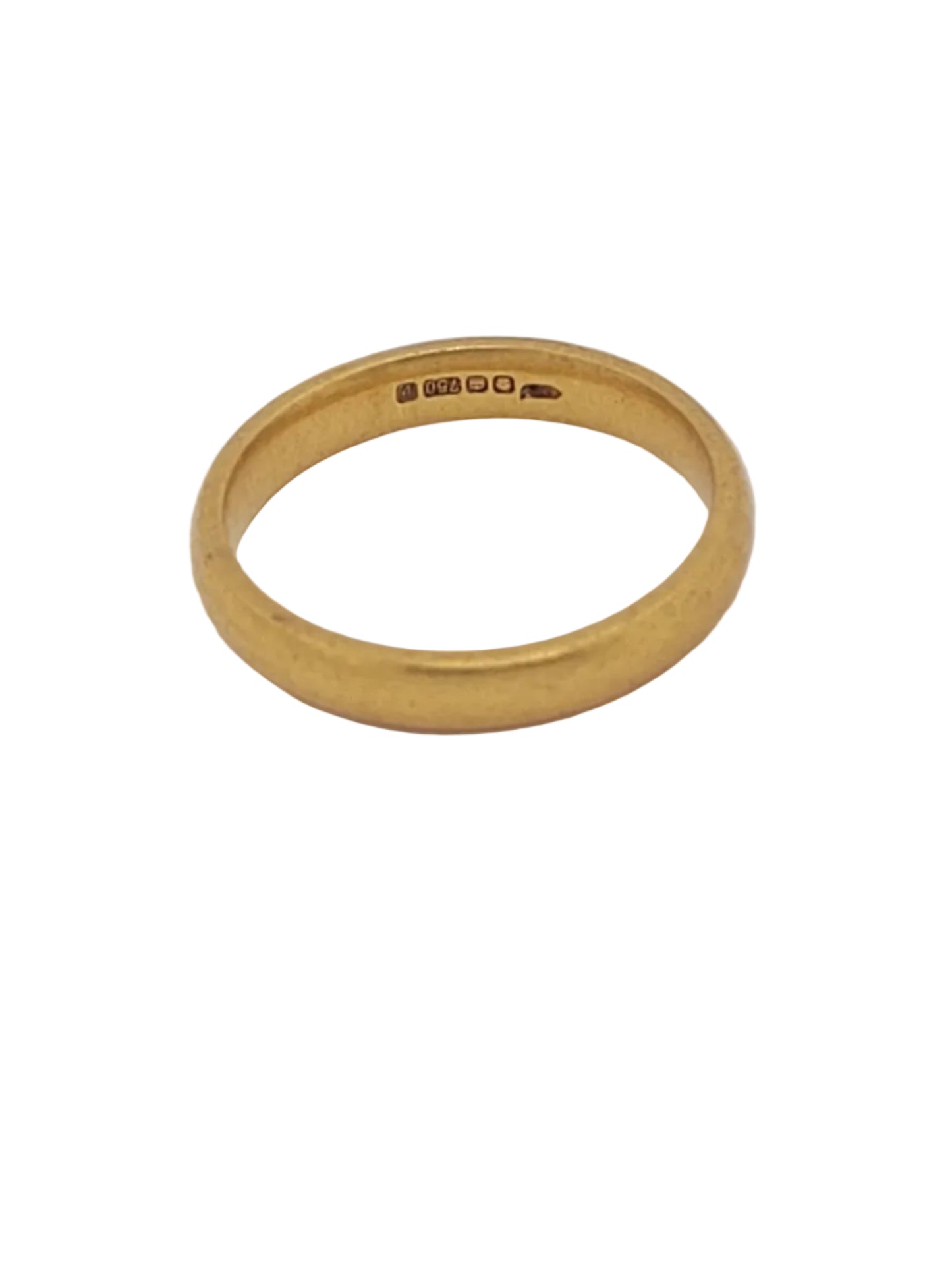 3mm 18ct yellow gold wedding band sku 9197