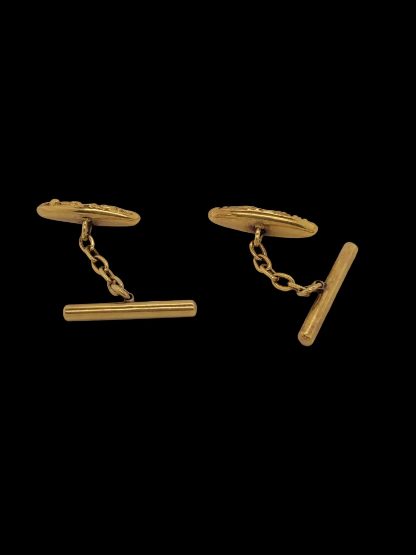 Pair or Art nouveau 18ct gold and ruby cufflinks sku 8770