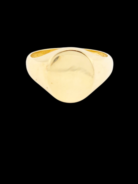 9ct yellow gold plain oval signet ring
SKU: 8010