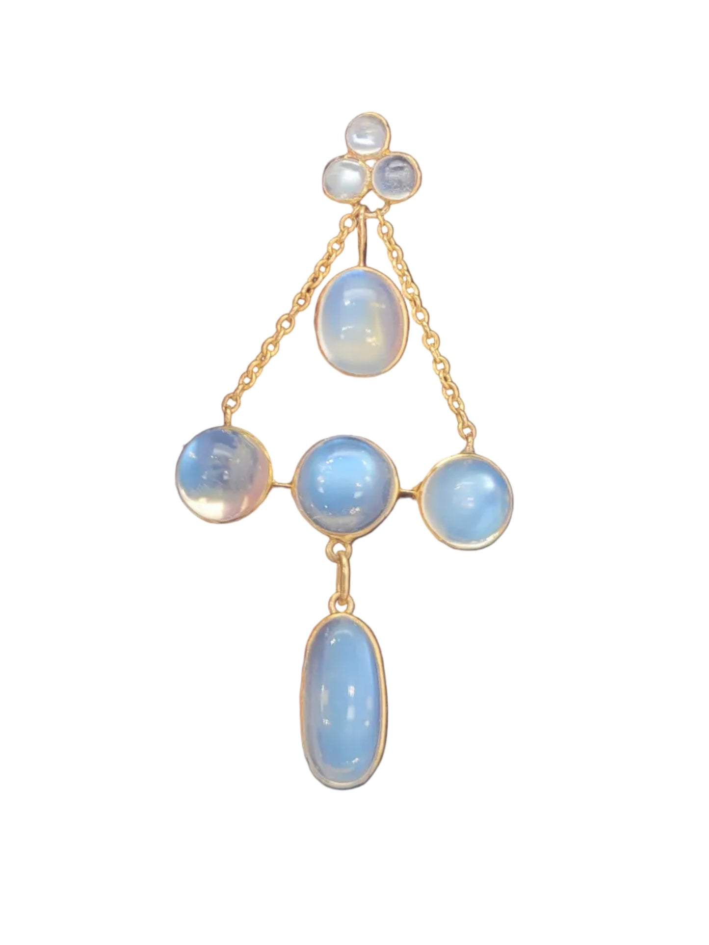 Arts and crafts fine moonstone gold pendant sku 9196