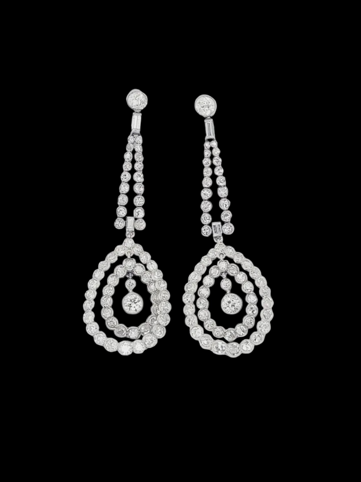 Antique belle epoque diamond drop earrings
SKU: 8630