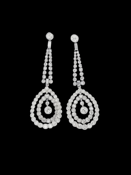 Antique belle epoque diamond drop earrings
SKU: 8630