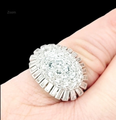 Art deco unique bombe diamond ring
SKU: 8191