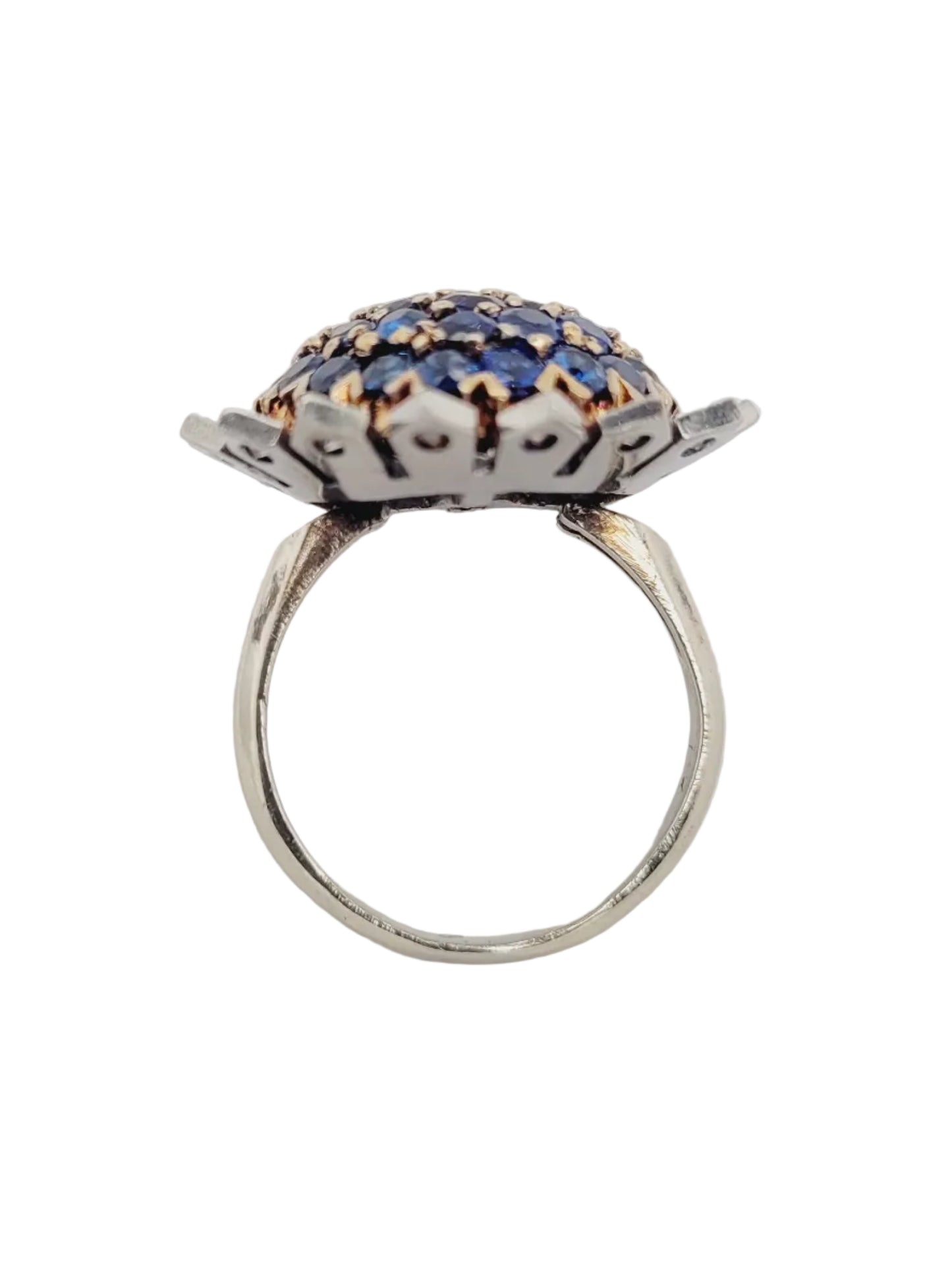 Sapphire and diamond ring sku 9013