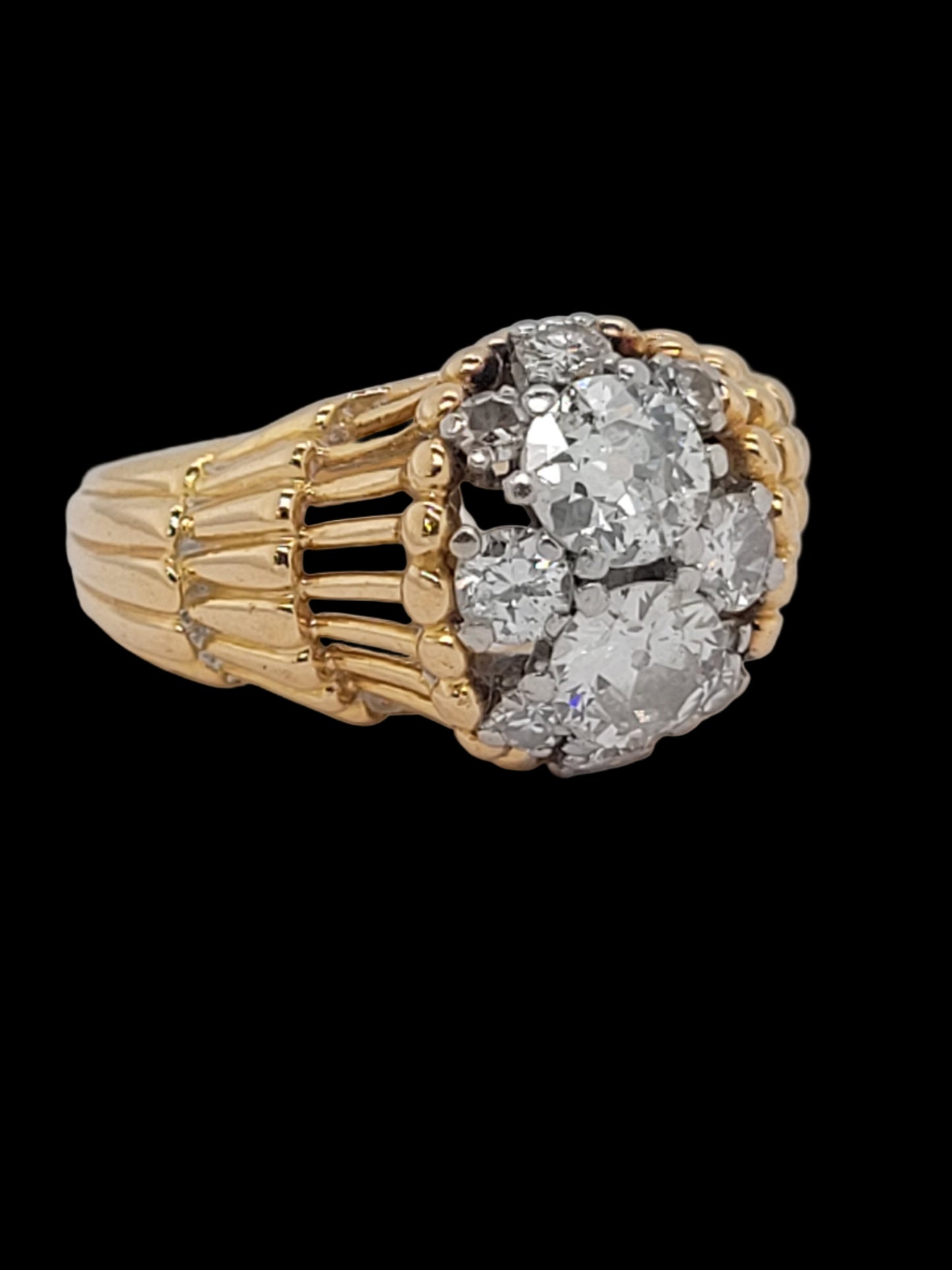 1960's Cool French old cut diamond dress ring
SKU: 8526