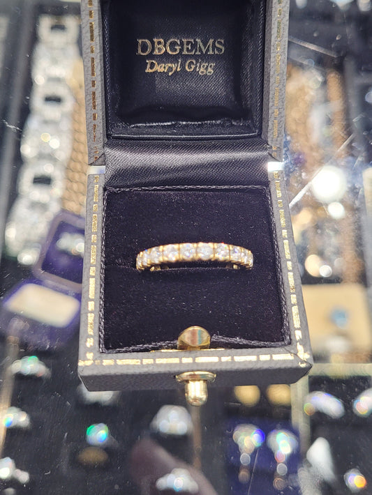 18ct yellow gold diamond full hoop eternity band sku 8496