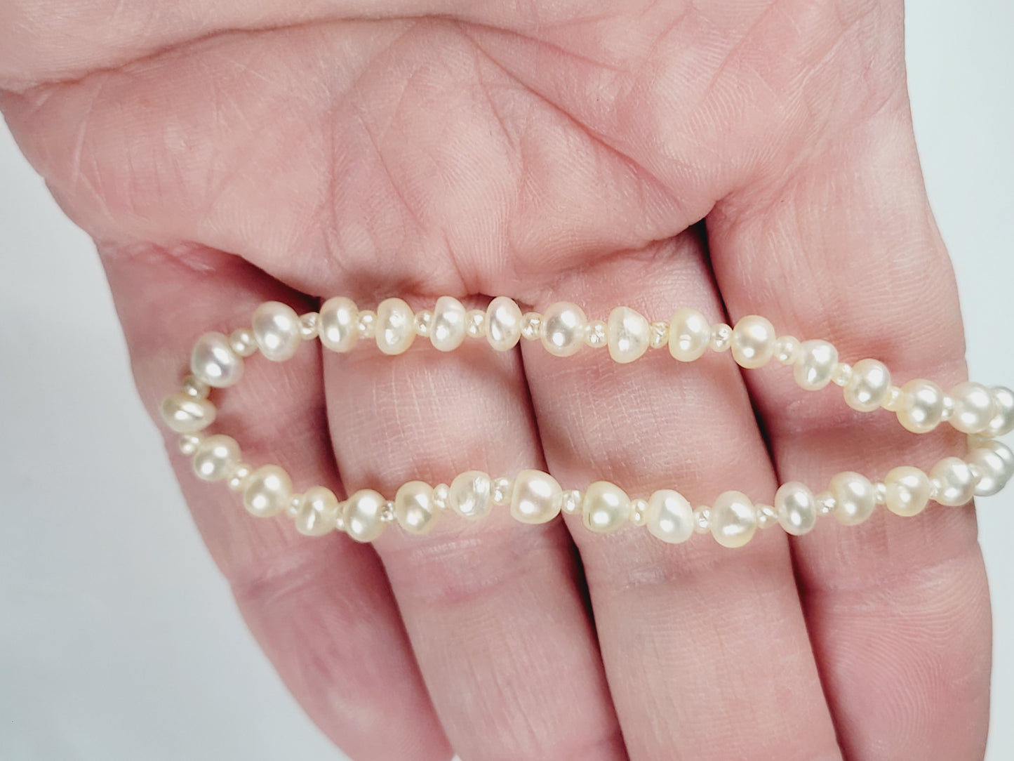 Natural pearl necklace sku 8767