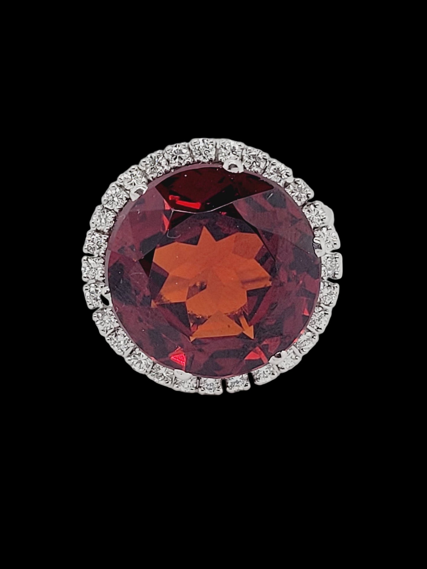 Garnet and diamond cluster dress ring
sku 8543
