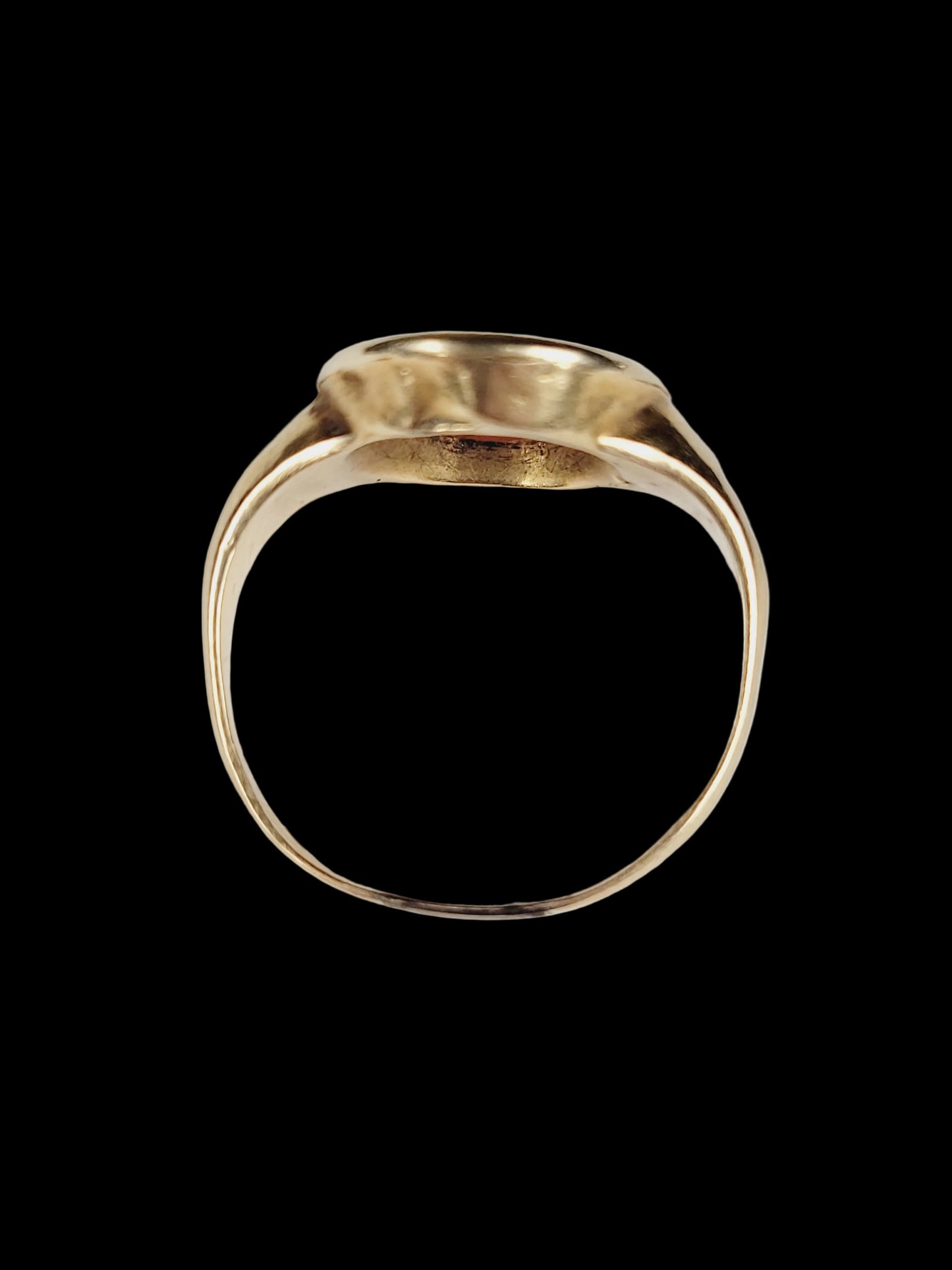 Ancient intaglio of Mercury Roman gold ring sku 8863