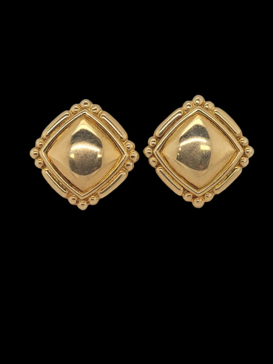 1960's 18ct gold Garrards clip earrings sku 8800