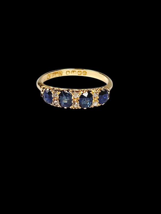 Antique sapphire and diamond ring
SKU: 8436