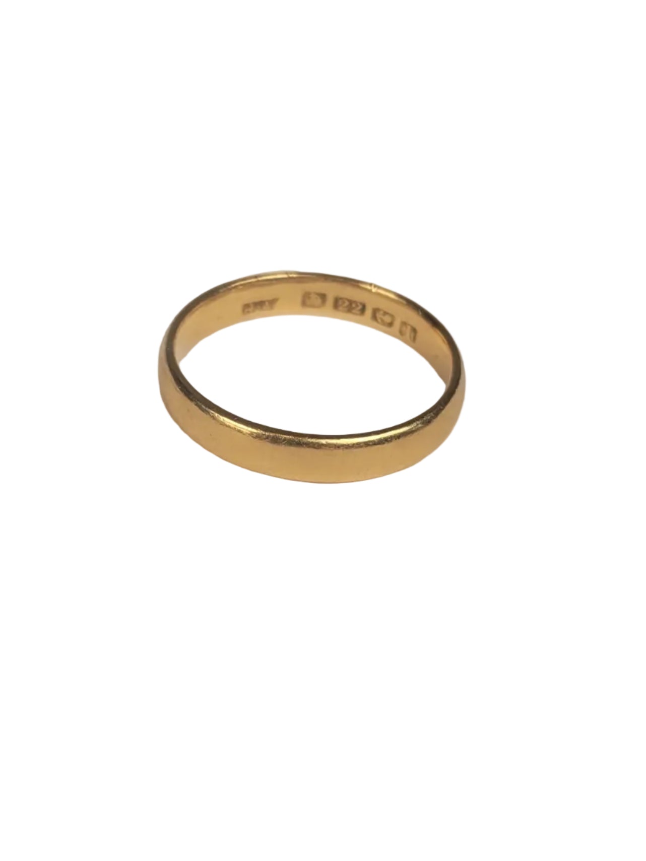4.1g 22ct yellow gold wedding band